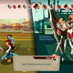 A screenshot from new RPG Cris Tales showing the main characters fighting giant shield-wielding women.